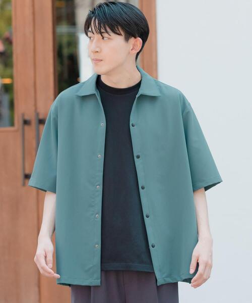 ITEMS URBANRESEARCH(アイテムズ アーバンリサーチ)の「接触冷感 TRストレッチ 半袖シャツ(シャツ/ブラウス・メンズ・グリーン/ライトグレー/ライトベージュ/ブラック・LARGE/MEDIUM)」の21枚目の写真