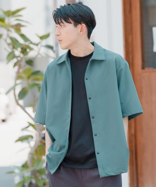 ITEMS URBANRESEARCH(アイテムズ アーバンリサーチ)の「接触冷感 TRストレッチ 半袖シャツ(シャツ/ブラウス・メンズ・グリーン/ライトグレー/ライトベージュ/ブラック・LARGE/MEDIUM)」の20枚目の写真