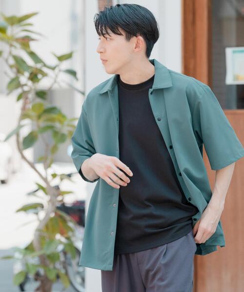 ITEMS URBANRESEARCH(アイテムズ アーバンリサーチ)の「接触冷感 TRストレッチ 半袖シャツ(シャツ/ブラウス・メンズ・グリーン/ライトグレー/ライトベージュ/ブラック・LARGE/MEDIUM)」の19枚目の写真