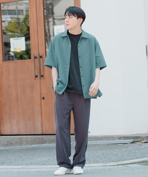 ITEMS URBANRESEARCH(アイテムズ アーバンリサーチ)の「接触冷感 TRストレッチ 半袖シャツ(シャツ/ブラウス・メンズ・グリーン/ライトグレー/ライトベージュ/ブラック・LARGE/MEDIUM)」の17枚目の写真