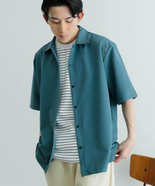 ITEMS URBANRESEARCH(アイテムズ アーバンリサーチ)の「接触冷感 TRストレッチ 半袖シャツ(シャツ/ブラウス・メンズ・グリーン/ライトグレー/ライトベージュ/ブラック・LARGE/MEDIUM)」の16枚目の写真