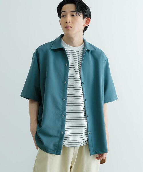 ITEMS URBANRESEARCH(アイテムズ アーバンリサーチ)の「接触冷感 TRストレッチ 半袖シャツ(シャツ/ブラウス・メンズ・グリーン/ライトグレー/ライトベージュ/ブラック・LARGE/MEDIUM)」の14枚目の写真