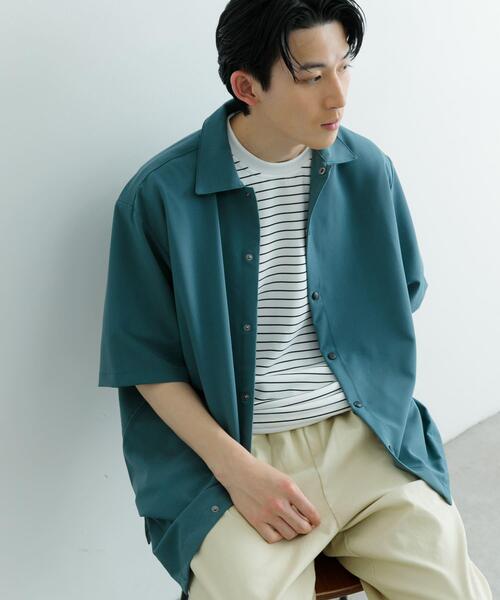 ITEMS URBANRESEARCH(アイテムズ アーバンリサーチ)の「接触冷感 TRストレッチ 半袖シャツ(シャツ/ブラウス・メンズ・グリーン/ライトグレー/ライトベージュ/ブラック・LARGE/MEDIUM)」の12枚目の写真