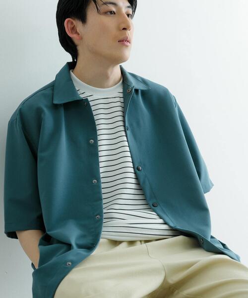 ITEMS URBANRESEARCH(アイテムズ アーバンリサーチ)の「接触冷感 TRストレッチ 半袖シャツ(シャツ/ブラウス・メンズ・グリーン/ライトグレー/ライトベージュ/ブラック・LARGE/MEDIUM)」の11枚目の写真