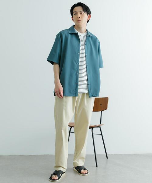 ITEMS URBANRESEARCH(アイテムズ アーバンリサーチ)の「接触冷感 TRストレッチ 半袖シャツ(シャツ/ブラウス・メンズ・グリーン/ライトグレー/ライトベージュ/ブラック・LARGE/MEDIUM)」の10枚目の写真