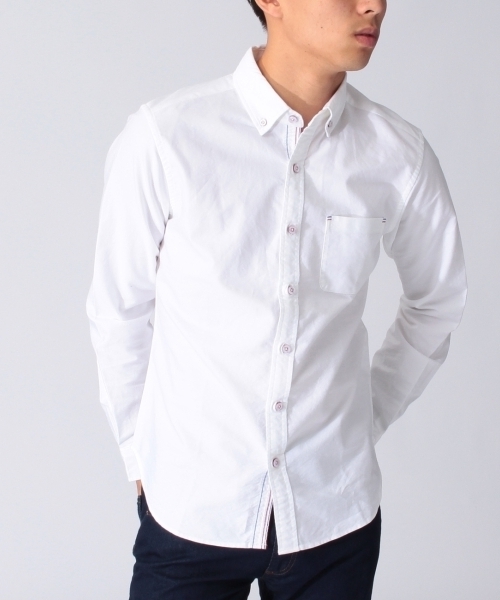 THE SHOP TK (ザ ショップ ティーケー )の「ボタンダウンオックスシャツ(シャツ/ブラウス・メンズ・ホワイト/グリーン/ブルー/ブルー系1・02/03/04)」の2枚目の写真