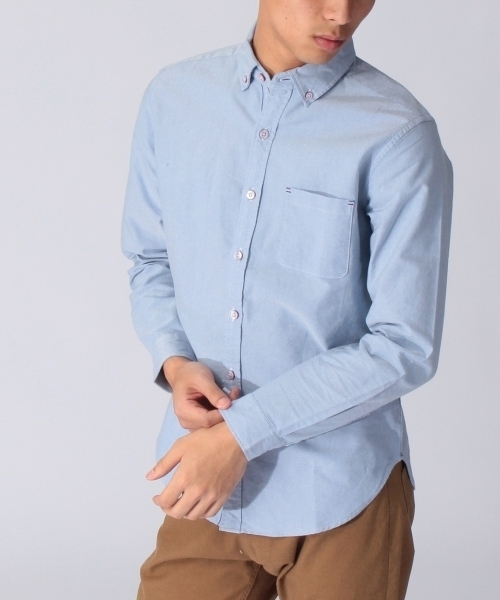 THE SHOP TK (ザ ショップ ティーケー )の「ボタンダウンオックスシャツ(シャツ/ブラウス・メンズ・ホワイト/グリーン/ブルー/ブルー系1・02/03/04)」の1枚目の写真