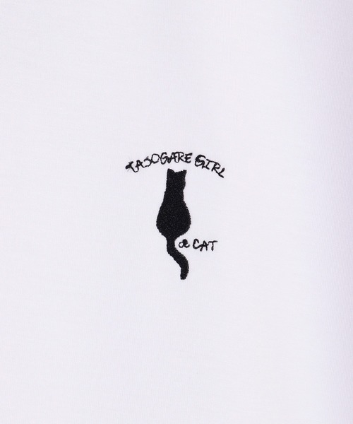 WESTSEA（ウエストシー）の「接触冷感 TASOGAREガール & キャット ネコ クールポンチ 半袖Tシャツ（Tシャツ/カットソー・メンズ・ブラック系その他/ホワイト系その他2/ブラック/グレイッシュベージュ/ブラック系その他2/ホワイト/ホワイト系その他/ベージュ系その他/ベージュ系その他2・M/L）」の14枚目の写真