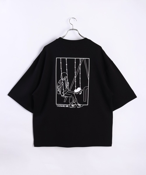 WESTSEA（ウエストシー）の「接触冷感 TASOGAREガール & キャット ネコ クールポンチ 半袖Tシャツ（Tシャツ/カットソー・メンズ・ブラック系その他/ホワイト系その他2/ブラック/グレイッシュベージュ/ブラック系その他2/ホワイト/ホワイト系その他/ベージュ系その他/ベージュ系その他2・M/L）」の21枚目の写真