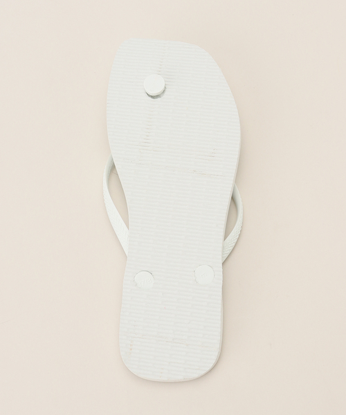 plage(プラージュ)の「HAVAIANAS/ハワイアナス SLIM SQUARE サンダル(サンダル・レディース・ホワイト・22cm/23cm/24.5cm/25.5cm)」の8枚目の写真