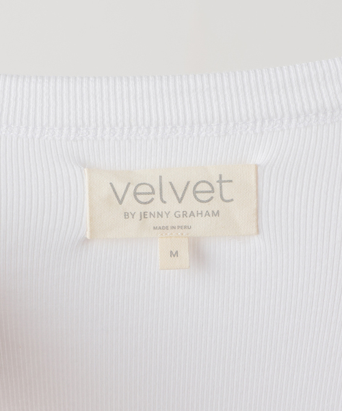 velvet(ベルベット)の「【velvet/ベルベット】アメリカンスリーブタンクトップ(タンクトップ・レディース・ホワイト/ブラック・FREE)」の22枚目の写真