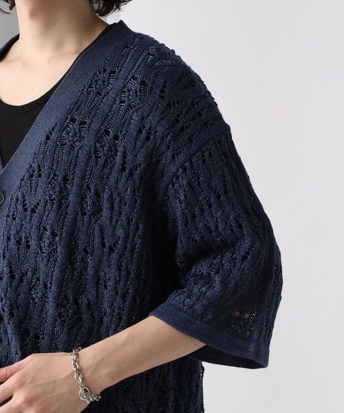 HARE(ハレ)の「ランダムスカシアミニットカーディガンSS(HARE)(カーディガン/ボレロ・メンズ・ブルー/グレー/ブラック・FREE)」の18枚目の写真
