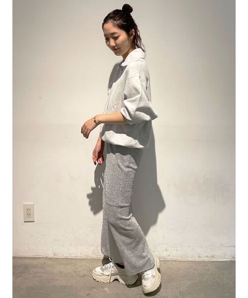 LAGUNAMOON（ラグナムーン）の「ラメカットソーナロースカート（スカート・レディース・ゴールド/シルバー・SMALL/MEDIUM）」の7枚目の写真