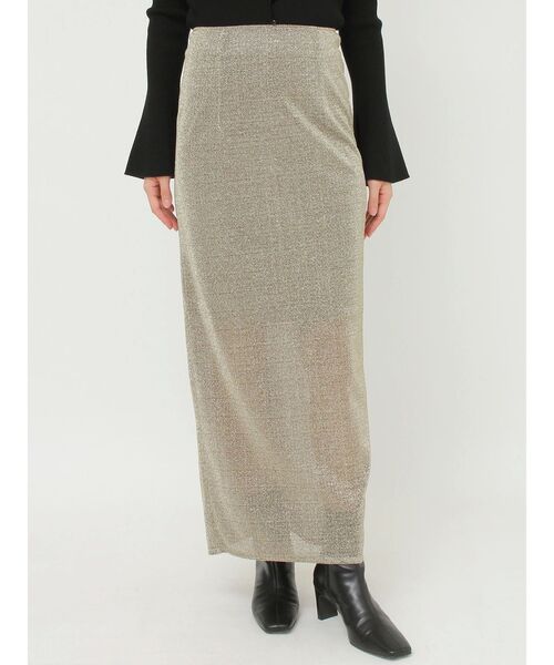 LAGUNAMOON（ラグナムーン）の「ラメカットソーナロースカート（スカート・レディース・ゴールド/シルバー・SMALL/MEDIUM）」の18枚目の写真