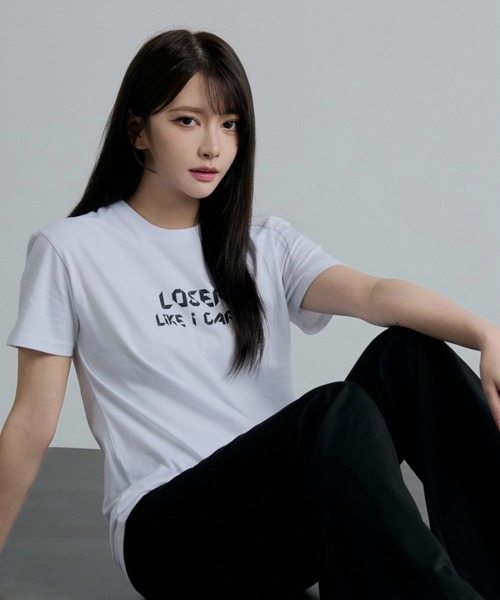 tシャツ 「ZOZOTOWN限定」LHP×Aurora/Organic cotton「LOSER」print T/lhparr レディース メンズ ZOZOTOWN限定】LHP×Aurora/Organic cotton「LOSER」print T