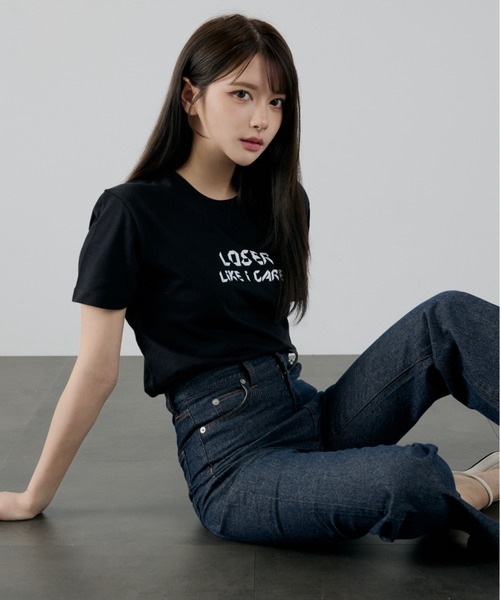 L.H.P(エルエイチピー)の「【ZOZOTOWN限定】LHP×Aurora/Organic cotton「LOSER」print T/lhparr(Tシャツ/カットソー・レディース・ホワイト/ブラック・S/M/L/XL)」の10枚目の写真
