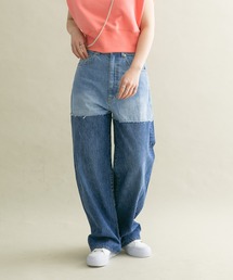 KBF | 『3サイズ展開』リメイクスイッチングデニム(デニムパンツ)