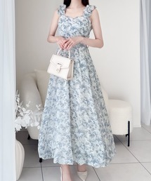 mily bilet（ミウィビレット）の「【mily bilet】存在感抜群の主役級item。花柄シフォンバルーンキャミワンピース（ワンピース）」