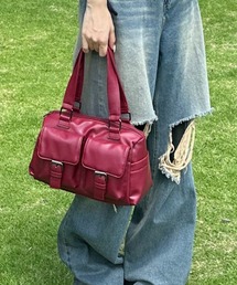 FOREVER 21 | 【2024SS】合皮ダブルポケットショルダーバッグ(ショルダーバッグ)