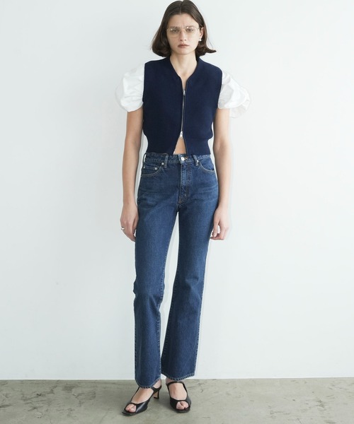 CLANE(クラネ)の「HIP HANG DENIM PANTS(デニムパンツ・レディース・ライトブラック/ブルー・1/0/2)」の16枚目の写真
