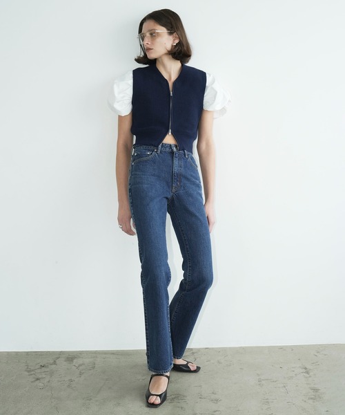 CLANE(クラネ)の「HIP HANG DENIM PANTS(デニムパンツ・レディース・ライトブラック/ブルー・1/0/2)」の17枚目の写真