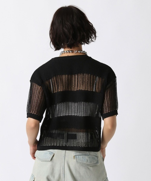 PAGEBOY（ページボーイ）の「メッシュリボンカーディガン（Tシャツ/カットソー・レディース・ブラック/ダークグリーン/オフホワイト・FREE）」の13枚目の写真