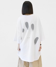 minsobi | フィンガープリントTビッグシルエットT半袖 ユニセックストップス Tシャツワンピース(Tシャツ/カットソー)