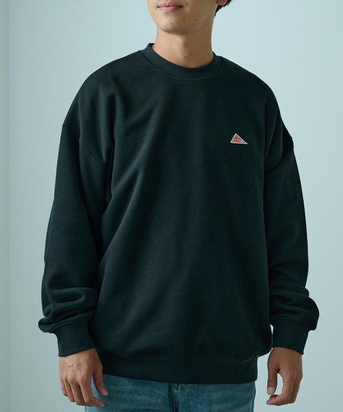 KELTY（ケルティ）の「【KELTY】限定別注 ワンポイントビンテージロゴ ビッグシルエットクルーネックスウェット（スウェット・レディース・ネイビー/ブラック/オリーブ/グレー/オフホワイト/チャコールグレー・XS/S/M/L）」の12枚目の写真