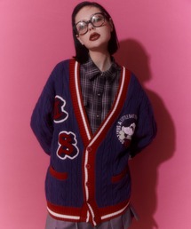 Candy Stripper | CS COLLEGE KNIT カーディガン(カーディガン/ボレロ)