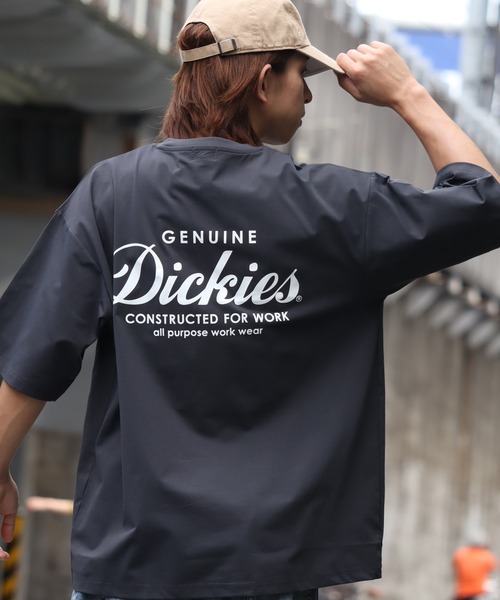 Dickies(ディッキーズ)の「【GENUINE DICKIES/ジェニュインディッキーズ】 コットンタッチ ポリドライパック プリント 半袖 Tシャツ(Tシャツ/カットソー・メンズ・ベージュ/ホワイト/ブラック/ブルーグリーン・M/L/XL)」の6枚目の写真