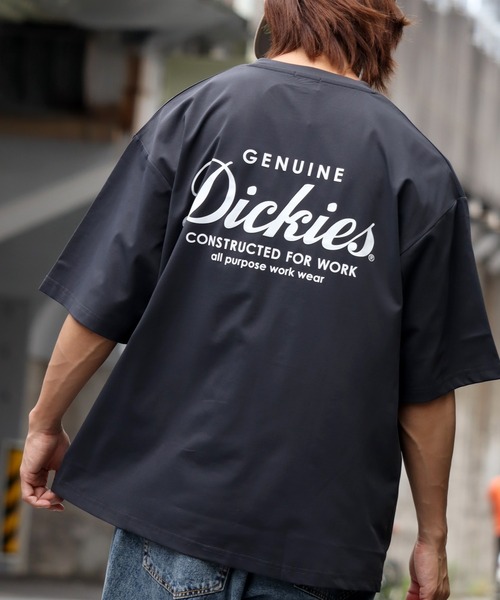Dickies(ディッキーズ)の「【GENUINE DICKIES/ジェニュインディッキーズ】 コットンタッチ ポリドライパック プリント 半袖 Tシャツ(Tシャツ/カットソー・メンズ・ベージュ/ホワイト/ブラック/ブルーグリーン・M/L/XL)」の7枚目の写真