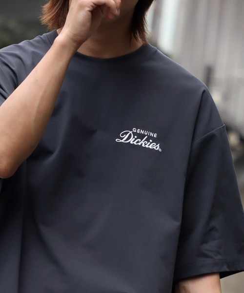 Dickies(ディッキーズ)の「【GENUINE DICKIES/ジェニュインディッキーズ】 コットンタッチ ポリドライパック プリント 半袖 Tシャツ(Tシャツ/カットソー・メンズ・ベージュ/ホワイト/ブラック/ブルーグリーン・M/L/XL)」の9枚目の写真