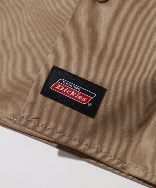 Dickies（ディッキーズ）の「【GENUINE DICKIES/ジェニュインディッキーズ】ツイル 長袖 ワークシャツ（シャツ/ブラウス・メンズ・チャコールグレー/ブラック/カーキ/ベージュ・M/L/XL）」の10枚目の写真