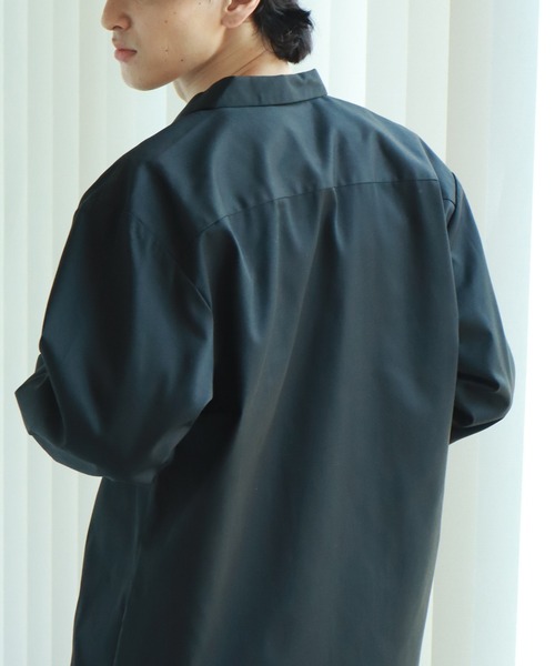 Dickies(ディッキーズ)の「【GENUINE DICKIES/ジェニュインディッキーズ】ツイル 長袖 ワークシャツ(シャツ/ブラウス・メンズ・チャコールグレー/ブラック/カーキ/ベージュ・M/L/XL)」の21枚目の写真