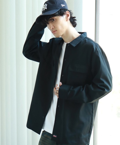 Dickies(ディッキーズ)の「【GENUINE DICKIES/ジェニュインディッキーズ】ツイル 長袖 ワークシャツ(シャツ/ブラウス・メンズ・チャコールグレー/ブラック/カーキ/ベージュ・M/L/XL)」の20枚目の写真