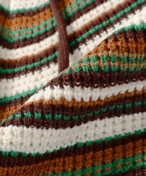 BEAMS BOY（ビームスボーイ）の「マルチボーダー ベスト（ベスト・レディース・ブルー/ホワイト系その他7/レッド・ONE SIZE）」の4枚目の写真