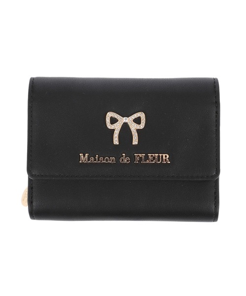 Maison de FLEUR（メゾンドフルール）の「リボンビジューウォレット