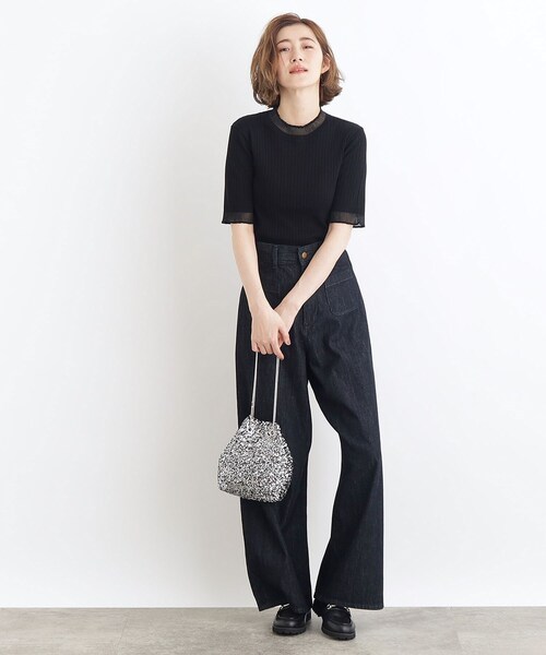 grove（グローブ）の「◆アソートスネークチェーン巾着ショルダー（ショルダーバッグ・レディース・シルバー系その他5/ブラック系3/シルバー・00）」の7枚目の写真