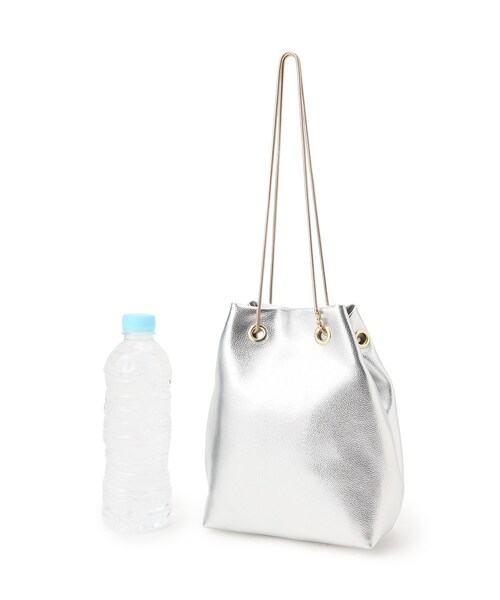 grove（グローブ）の「◆アソートスネークチェーン巾着ショルダー（ショルダーバッグ・レディース・シルバー系その他5/ブラック系3/シルバー・00）」の13枚目の写真