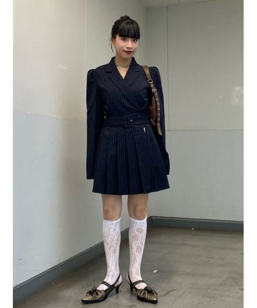 SLY（スライ）の「FLOWER LACE SOCKS フラワー レース ソックス 靴下（ソックス/靴下・レディース・アイボリー/ブラック・FREE）」の15枚目の写真