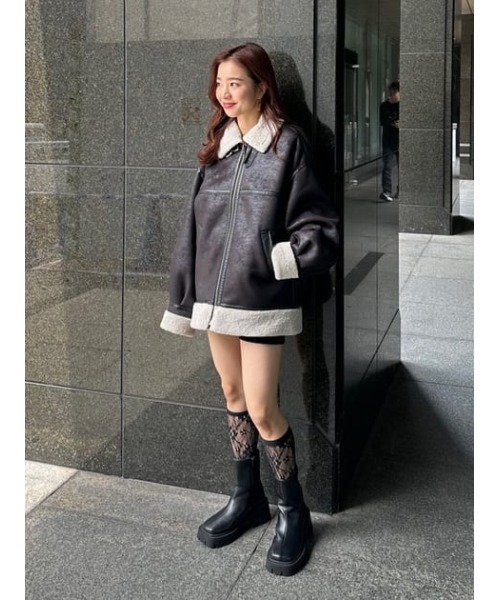 SLY（スライ）の「FLOWER LACE SOCKS フラワー レース ソックス 靴下（ソックス/靴下・レディース・アイボリー/ブラック・FREE）」の19枚目の写真