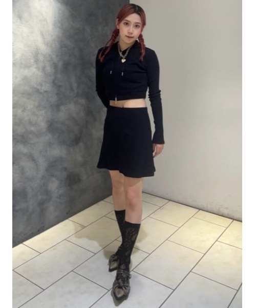 SLY（スライ）の「FLOWER LACE SOCKS フラワー レース ソックス 靴下（ソックス/靴下・レディース・アイボリー/ブラック・FREE）」の20枚目の写真