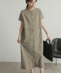 URBAN RESEARCH DOORS | 『UR TECH DRYLUXE』レイヤードライクシャツワンピース(ワンピース)