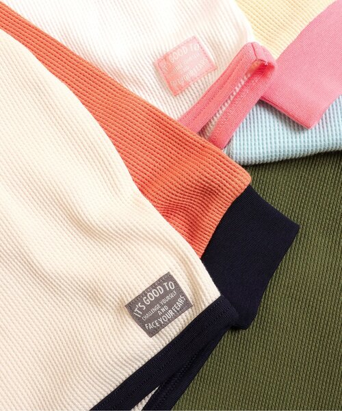 BREEZE（ブリーズ）の「ワッフルバリエーションパジャマ_上下セット（ルームウェア/パジャマ・キッズ・ピンク/ブラック/アイボリー/カーキ/サックスブルー/クリーム・130/120/110/100/90/80/150/140）」の19枚目の写真