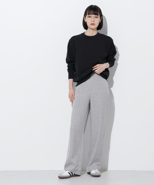Apo(s)ture(アポスチャー)の「RITA-002/ヘリンボンセンタープレスストレートパンツ(その他パンツ・レディース・ライトグレー/ブラウン/グレー/チャコール・XL/XS/S/M/L)」の21枚目の写真