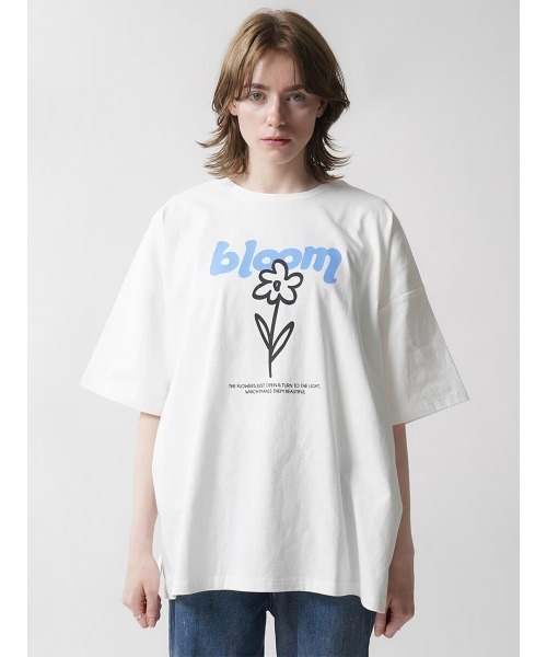 :ETHROF(イーサオブ)の「3D GRAPHIC T-SHIRT (FLOWER)(Tシャツ/カットソー・レディース・オフホワイト/ブルー/グリーン・FREE)」の21枚目の写真