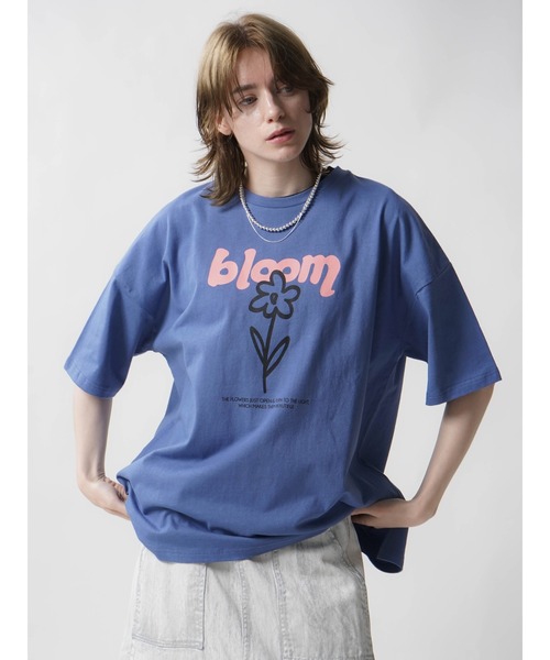 :ETHROF(イーサオブ)の「3D GRAPHIC T-SHIRT (FLOWER)(Tシャツ/カットソー・レディース・オフホワイト/ブルー/グリーン・FREE)」の6枚目の写真