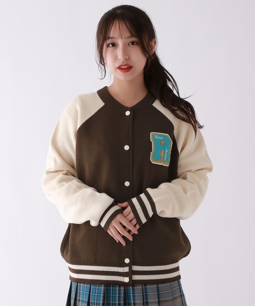 セール】ワッペンニットスタジャン（その他トップス）｜repipi armario