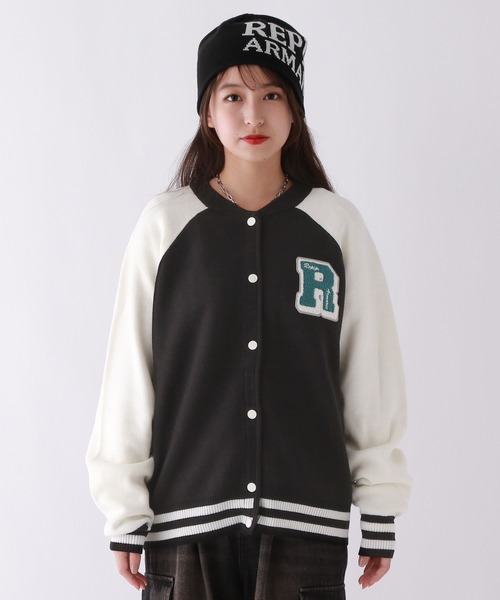 repipi armario（レピピ アルマリオ）の「ワッペンニットスタジャン（その他トップス・キッズ・ブラウン/ブラック/ブルー・SMALL/MEDIUM/LARGE）」の18枚目の写真