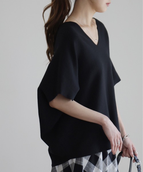 peplum knit tops/ペプラムニットトップス（ニット/セーター）｜OLUN